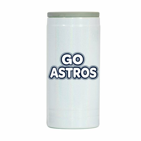 LOGO BRANDS Houston Astros 12oz Bubble Iridescent Slim Coolie 513-S12IC-53